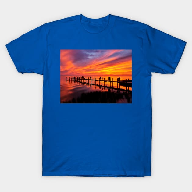 Albemarle Sound sunset T-Shirt by thadz